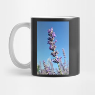Single Lavender Flower Mug